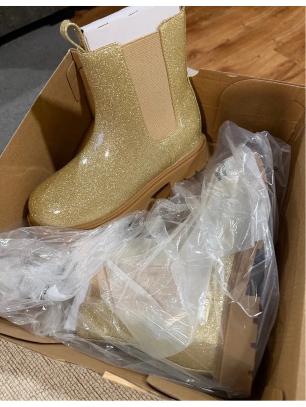 Sparkly Gold boots